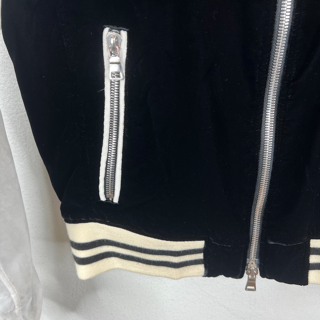 Balmain Crest Velour Teddy Jacket