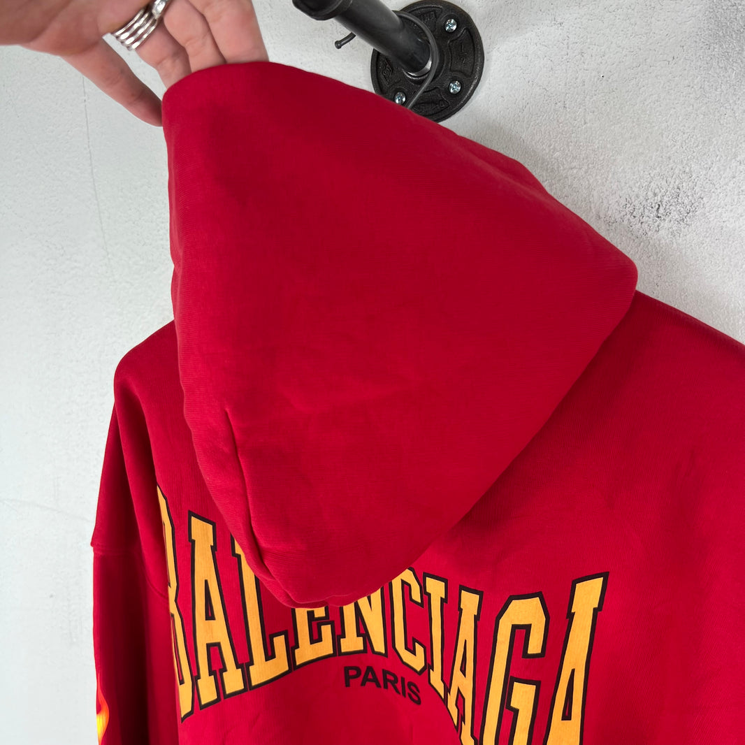 Balenciaga Sample Red Loop Unity Flames Hoodie