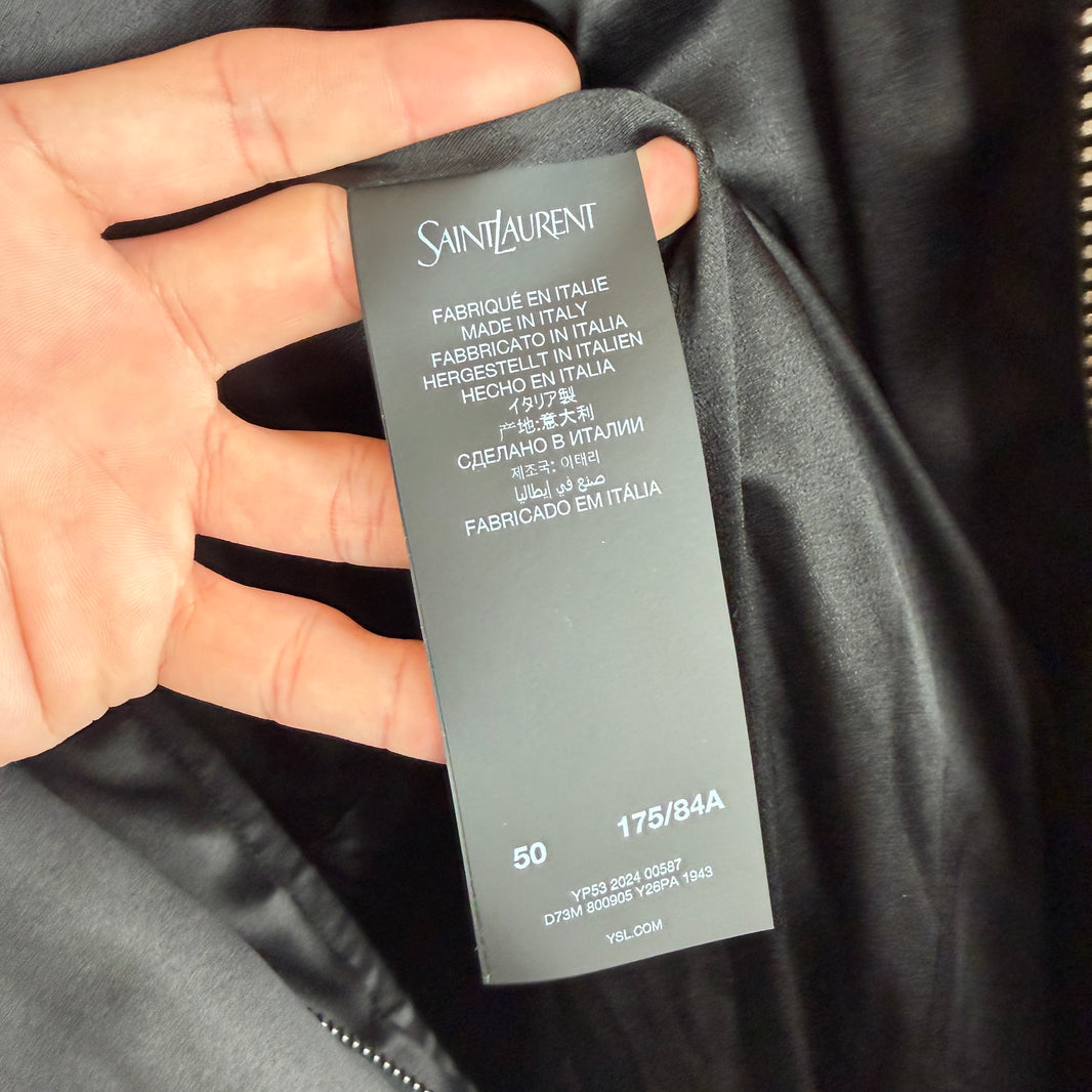 Saint Laurent Hooded Puffer Trench Coat