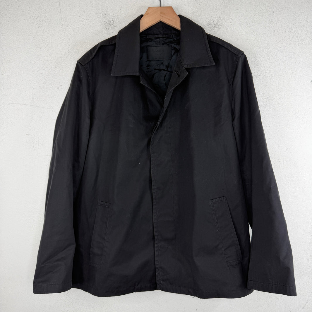 Prada Nylon Hidden Single Breast Blazer Jacket