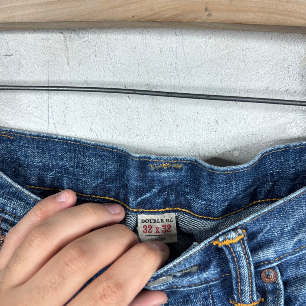 RRL Medium Wash Straight Legged Jeans