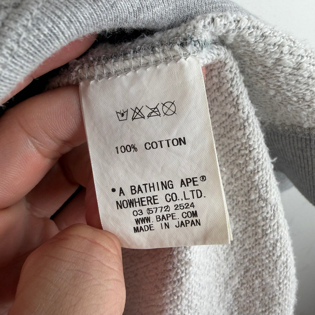 Bape Gray/Green STA Full Zip Hoodie