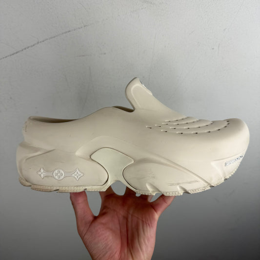 Louis Vuitton White Shark Mules
