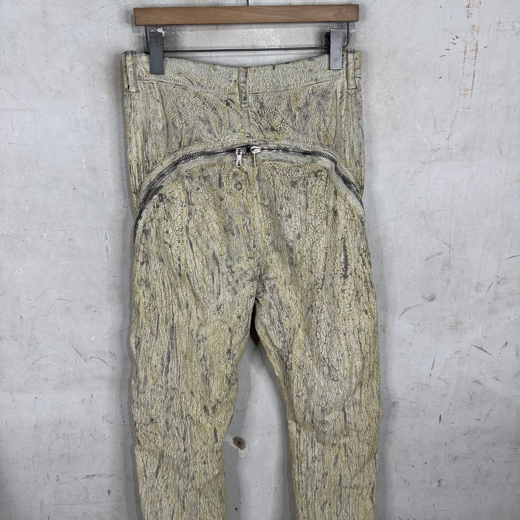 Rick Owens Painted Banana Bolan Jeans