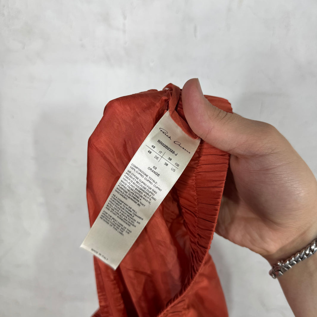 Rick Owens Strobe Cupro Pentagram Shorts
