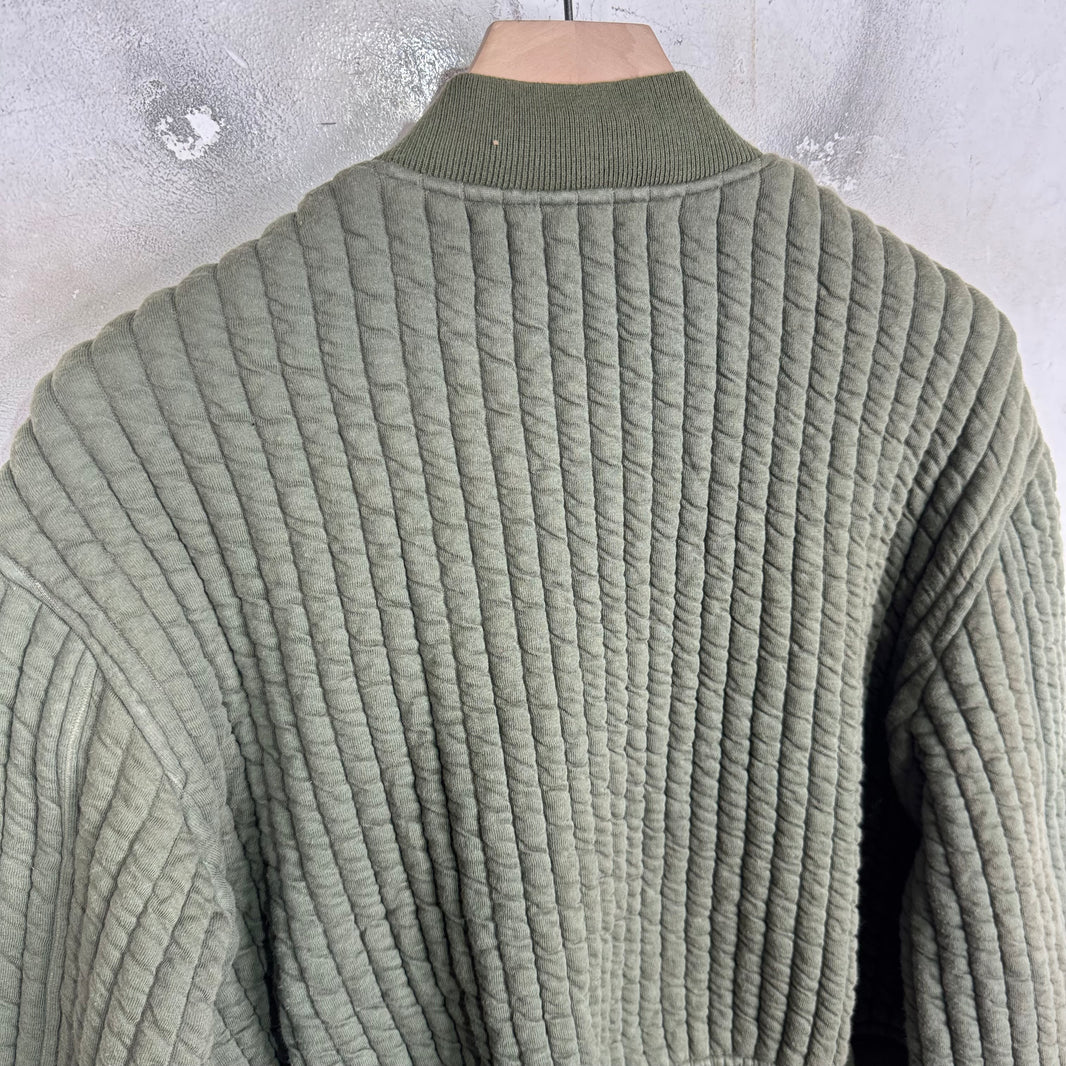 Undercover Green Quilted Bomber