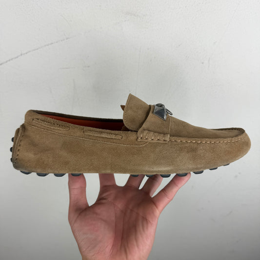 Hermes Irving Suede Loafers