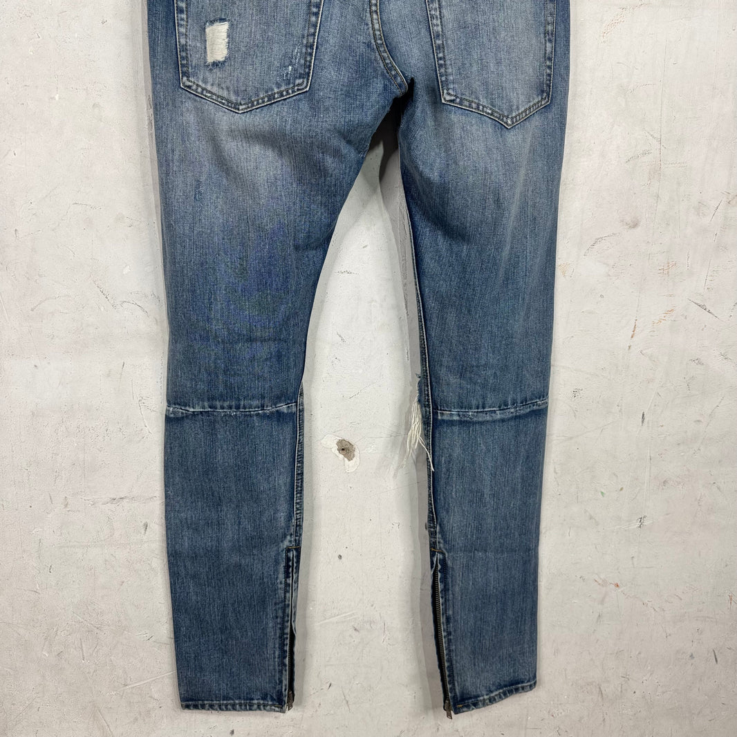 Fear Of God Distressed Japanese Denim Skinny Jeans