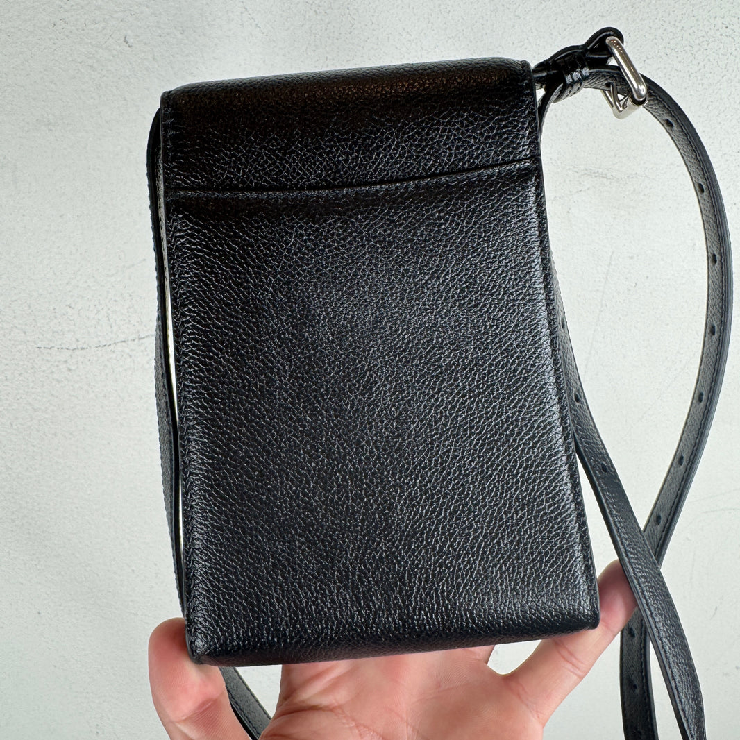 Balenciaga Mini Leather Side Pouch Bag