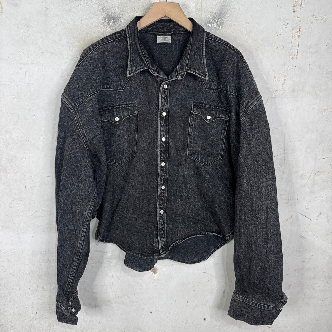 Vetements x Levis Western Snap Denim Overshirt