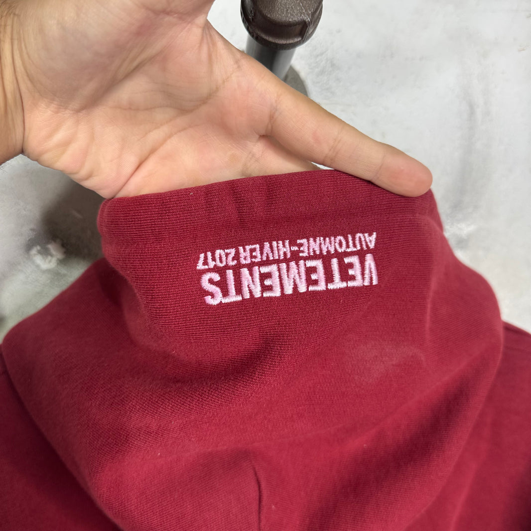 Vetements “May The Bridges I Burn” Femme Hoodie