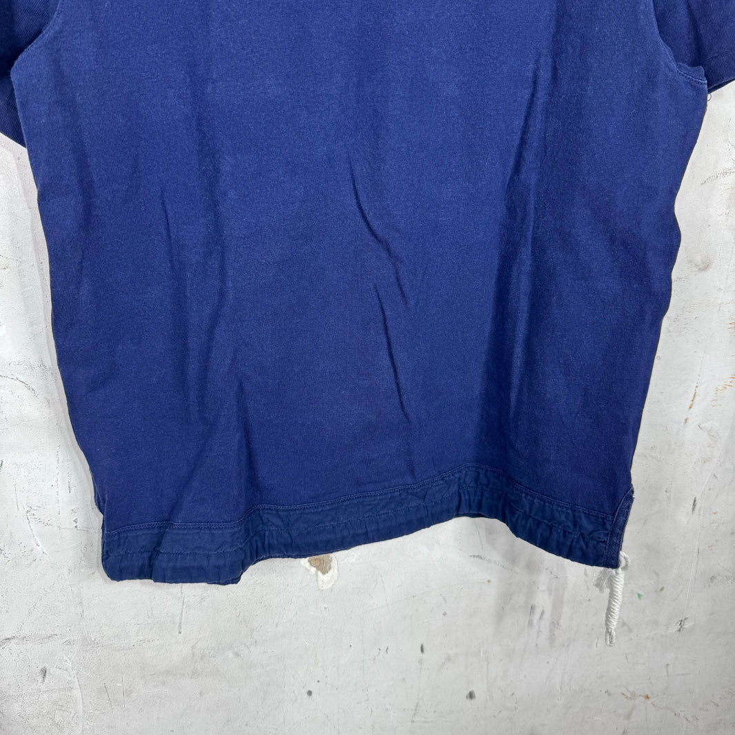 Ralph Lauren Navy Big Horse Red Horizontal Stripe Polo