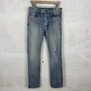Saint Laurent Lightwash Distressed D8 Jeans