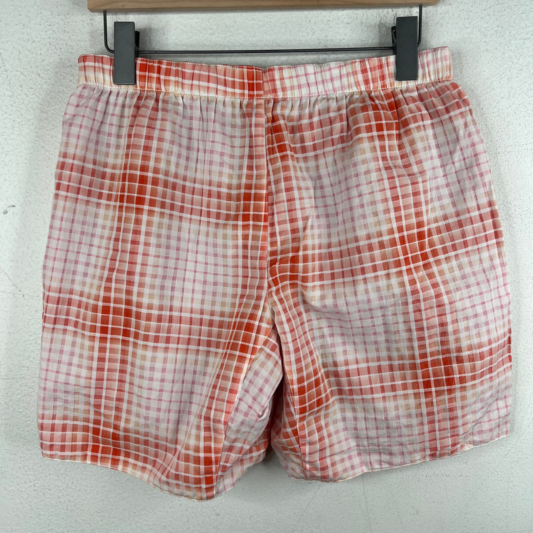 Prada  Reversible Plaid Printed Swim Shorts