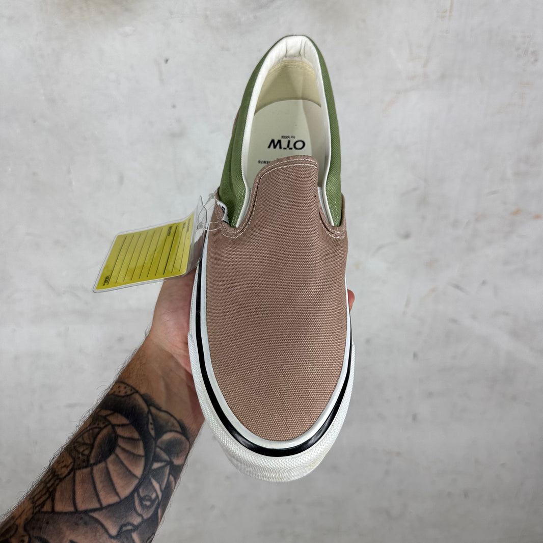 Vans X Engineered Garments Green/Brown Sample Classic Slip On