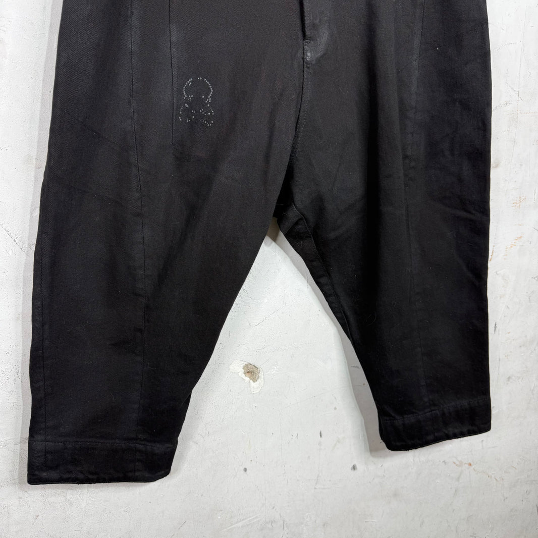 Julius SS13 Black Denim Capris