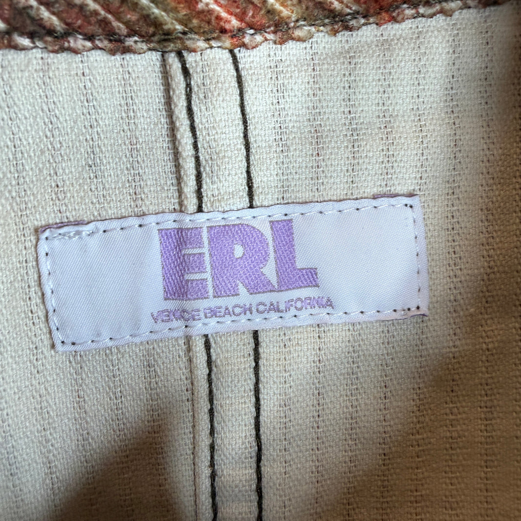 ERL Corduroy Printed Snap Button Overshirt