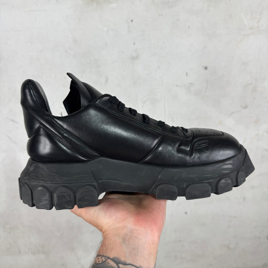 Rick Owens Tonal Black Maximal Tractor Shoes