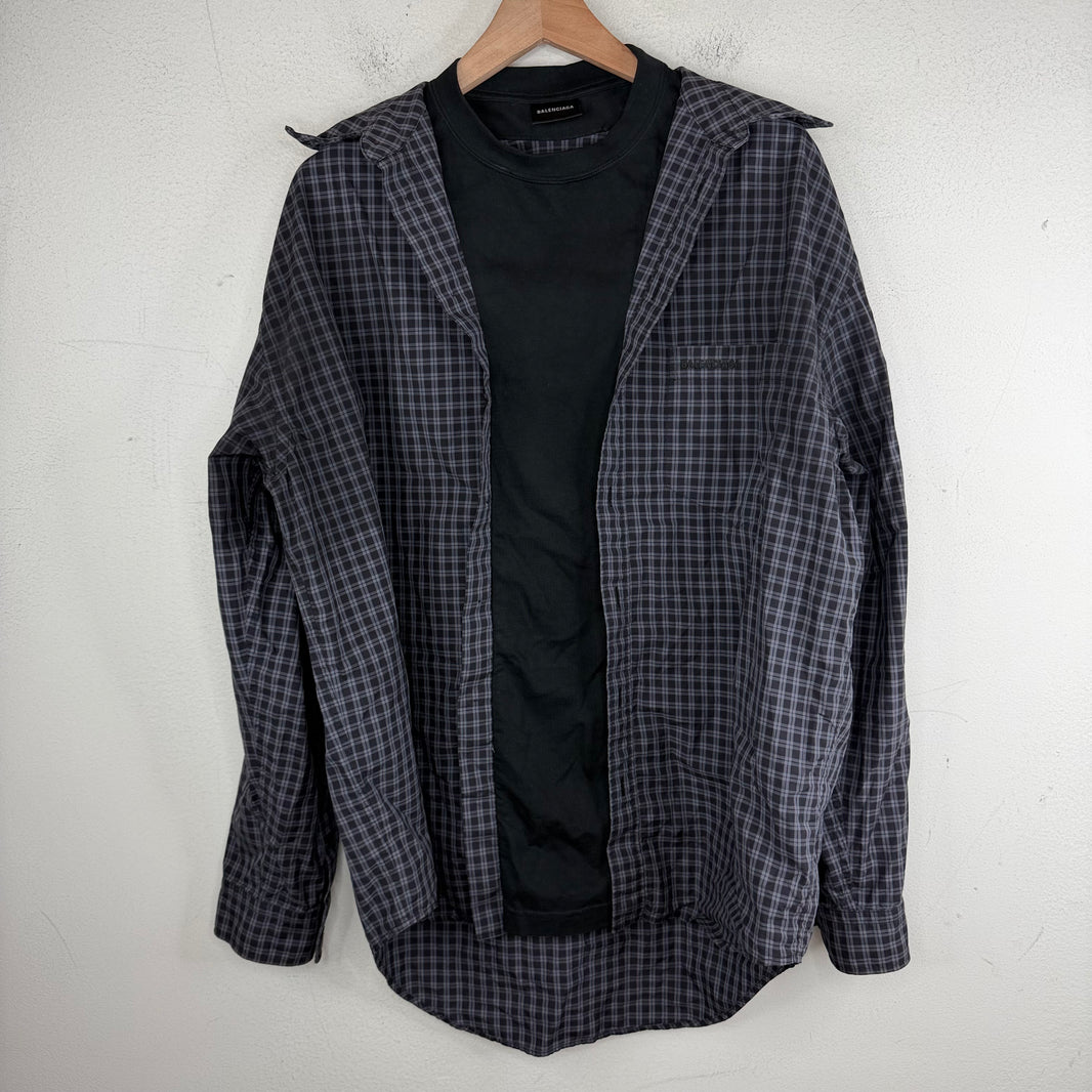 Balenciaga Trompe Flannel Shirt
