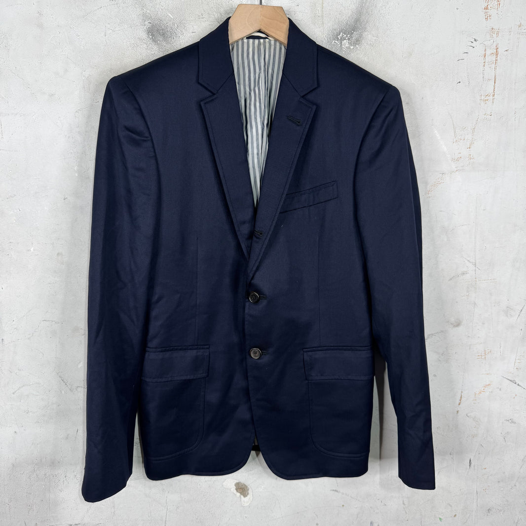 Thom Browne Navy 2 Button Blazer
