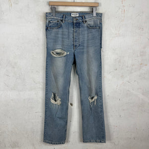 Balenciaga Distressed Lightwash Yeek Jeans