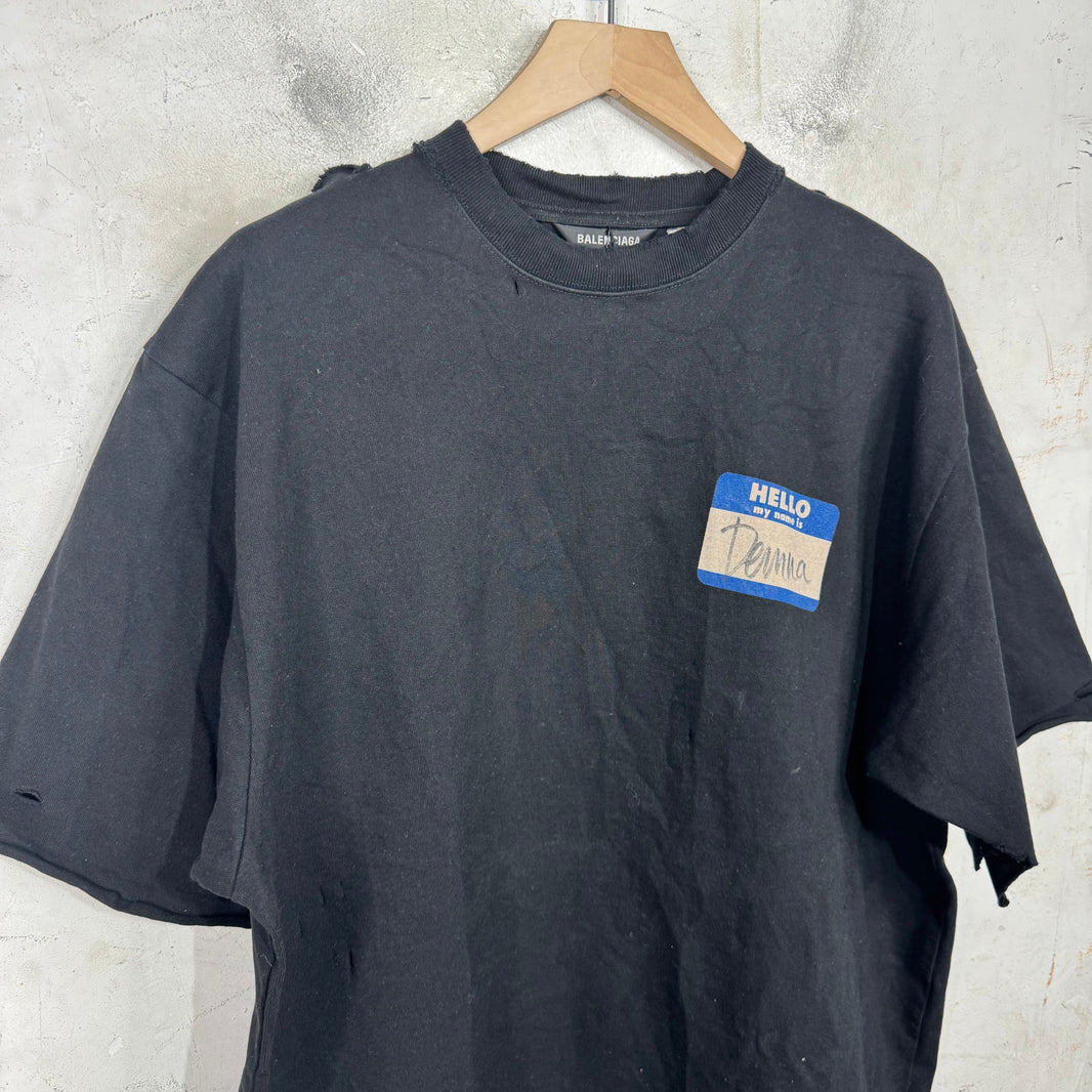 Balenciaga Hello My Name Is T-Shirt