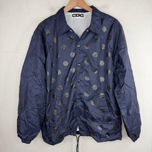 CDG Navy Polka Dot Coaches Jacket
