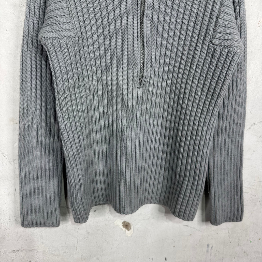Armani Knitted Half Zip Sweater