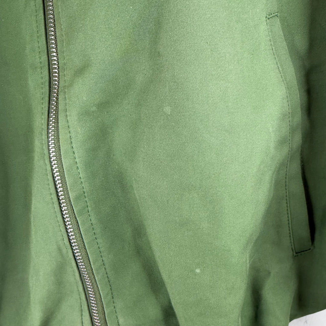 Dries Van Noten Green Cropped Track Jacket