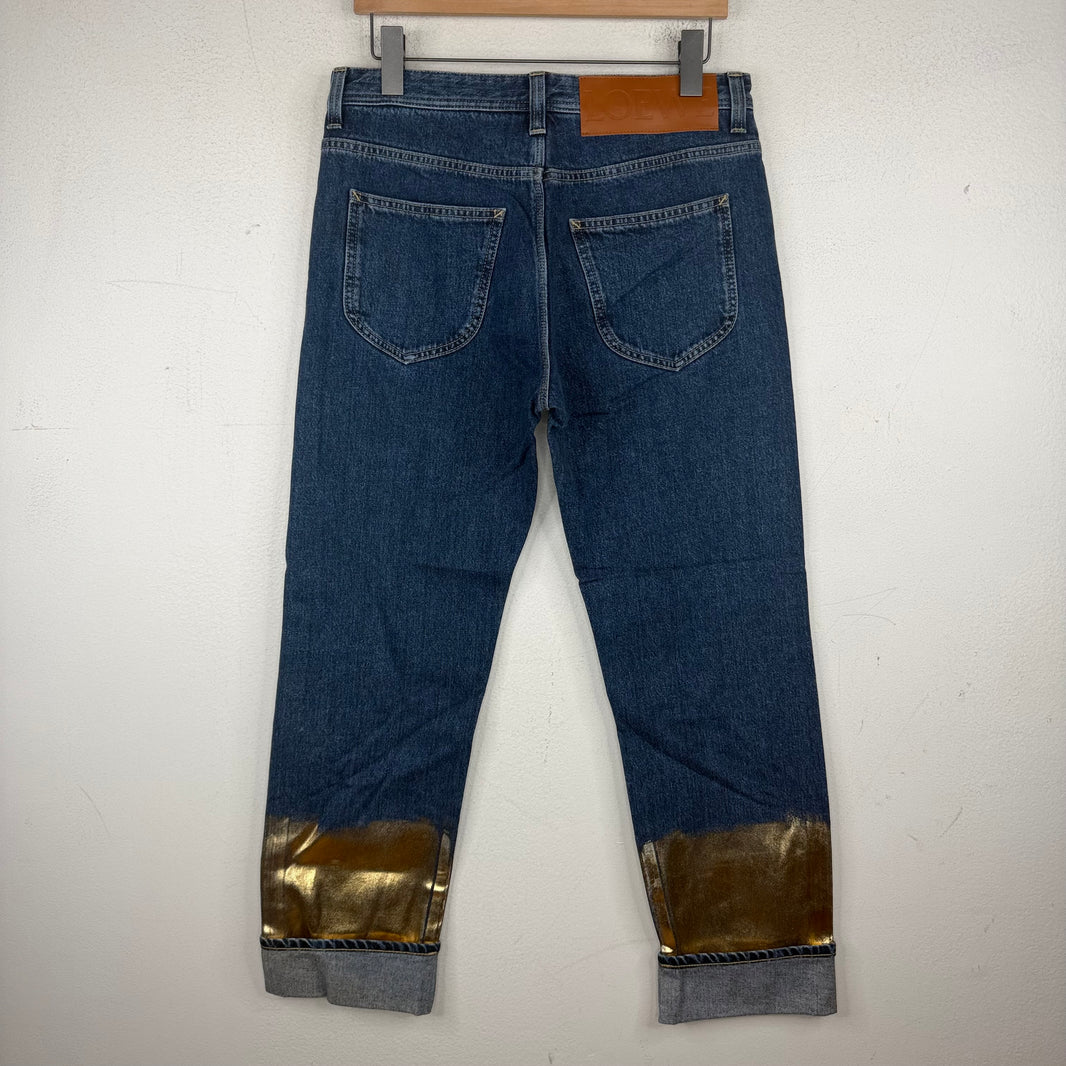 Loewe Gold Dipped Jeans