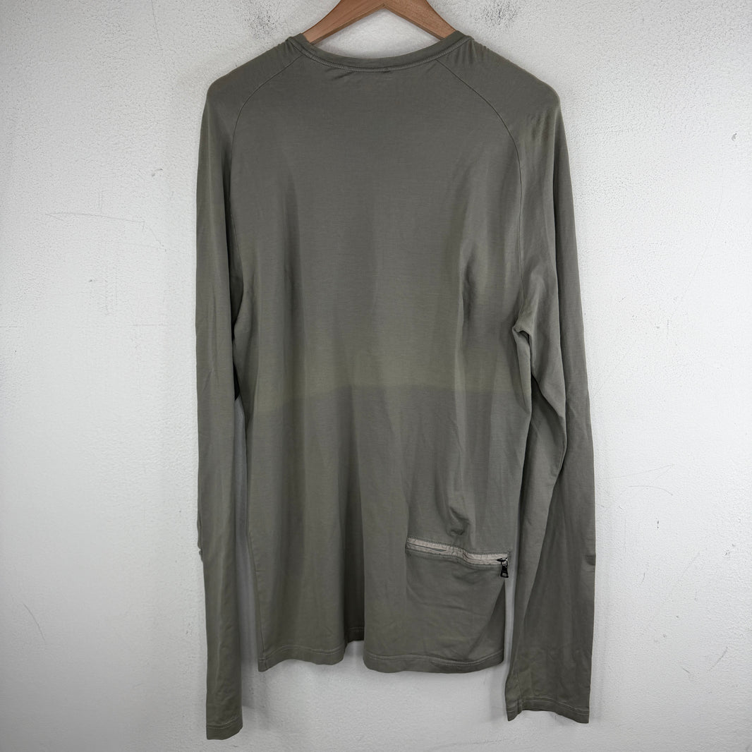 Prada Linea Rossa Gray Back Pocket LS shirt