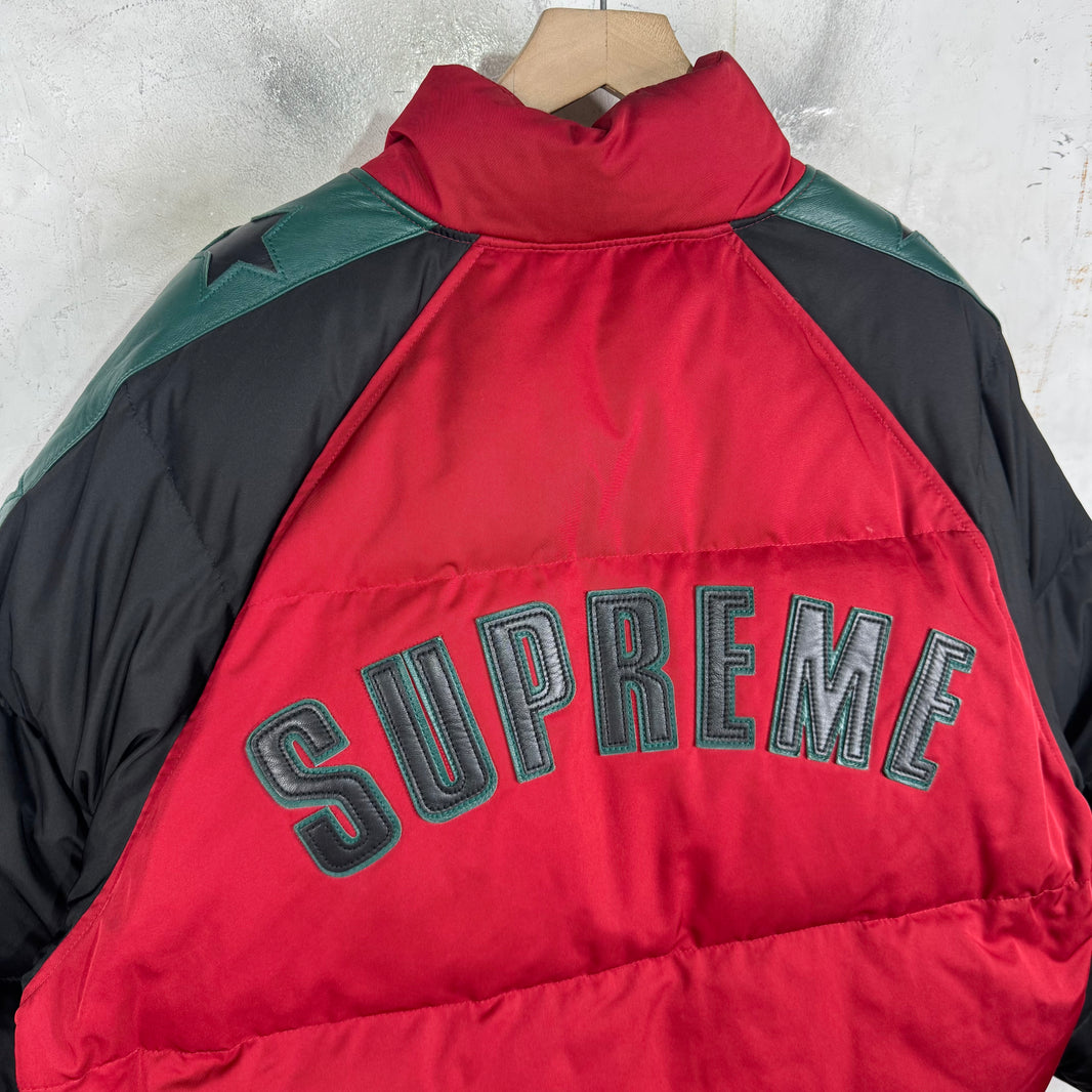 Supreme Nylon Leather Trimmed Star Puffer