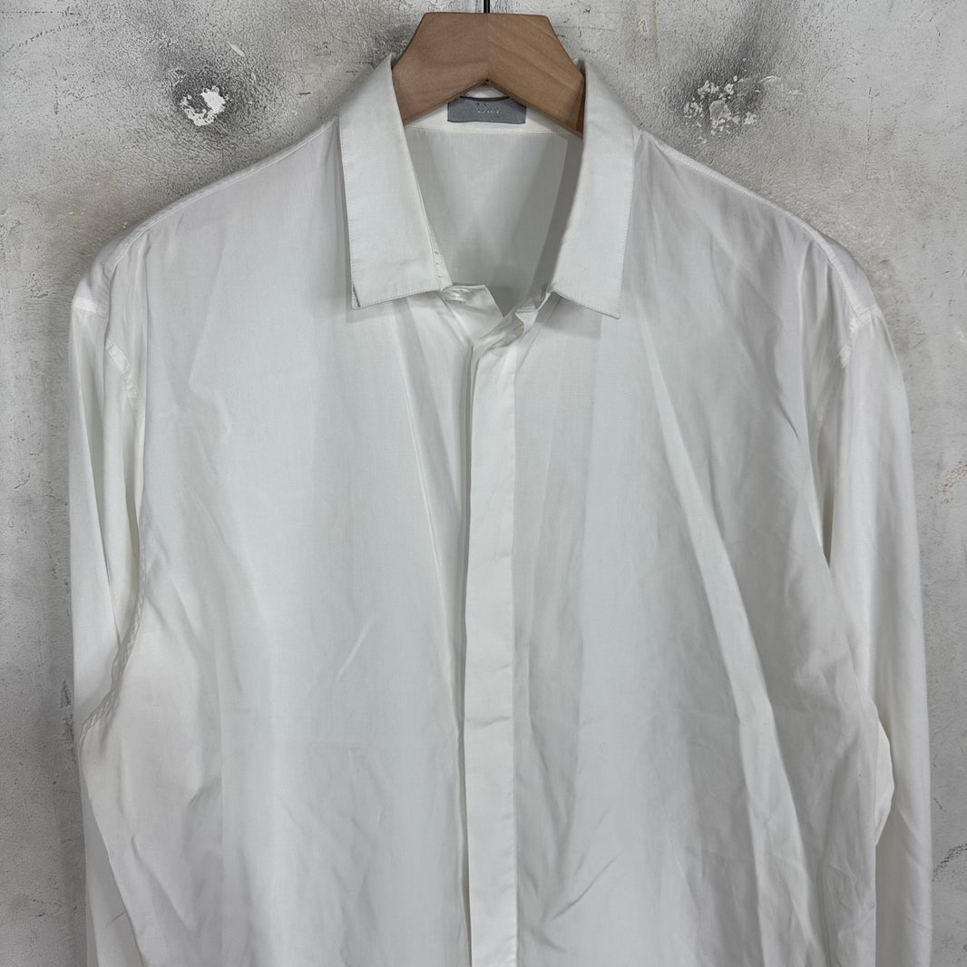 Dior White Bee Buttoned Shirt