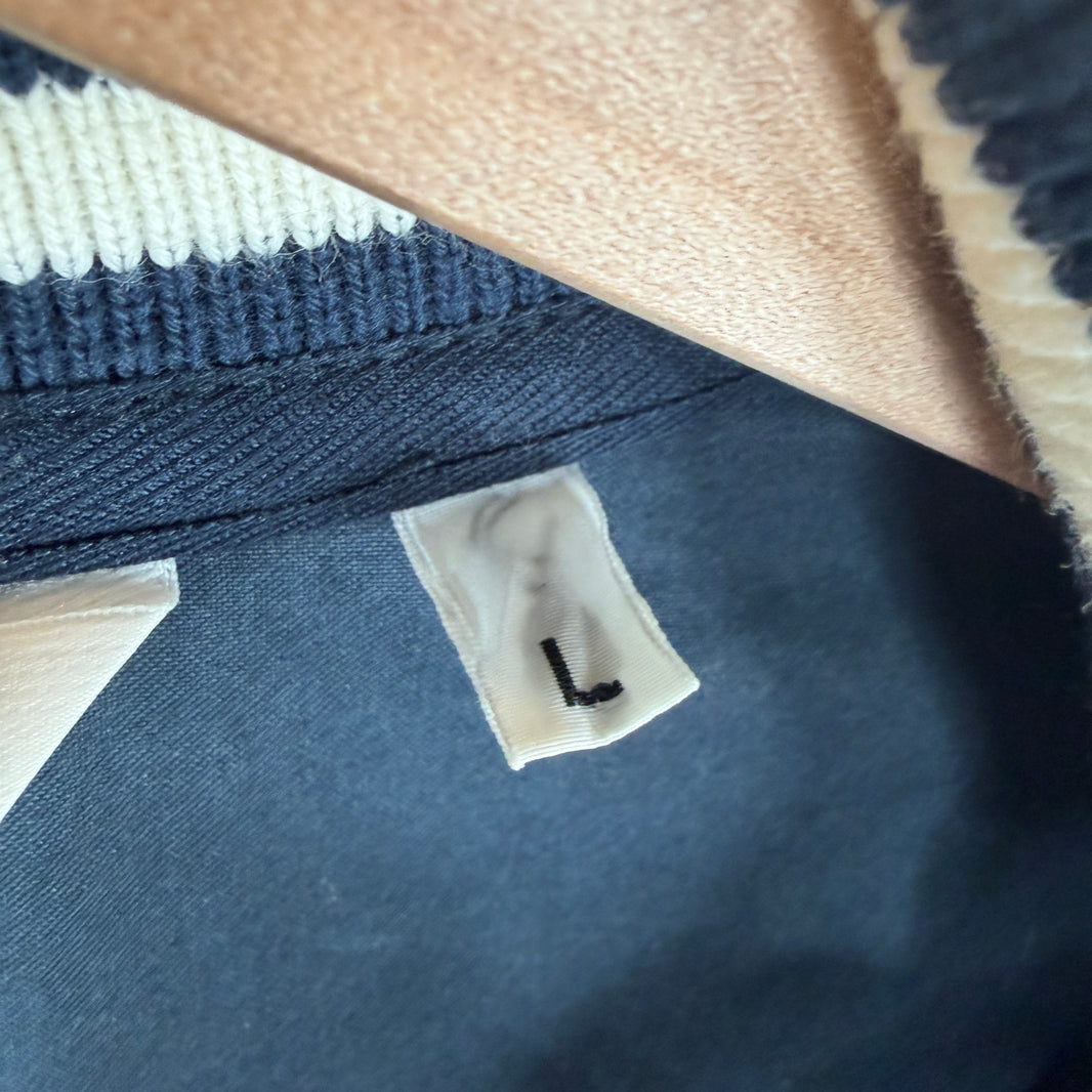 Bape Navy Cotton Varsity Jacket