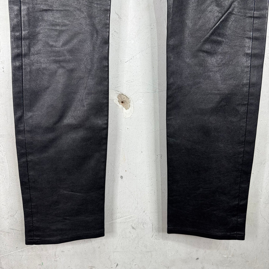 Saint Laurent Lambskin Leather Skinny Pants