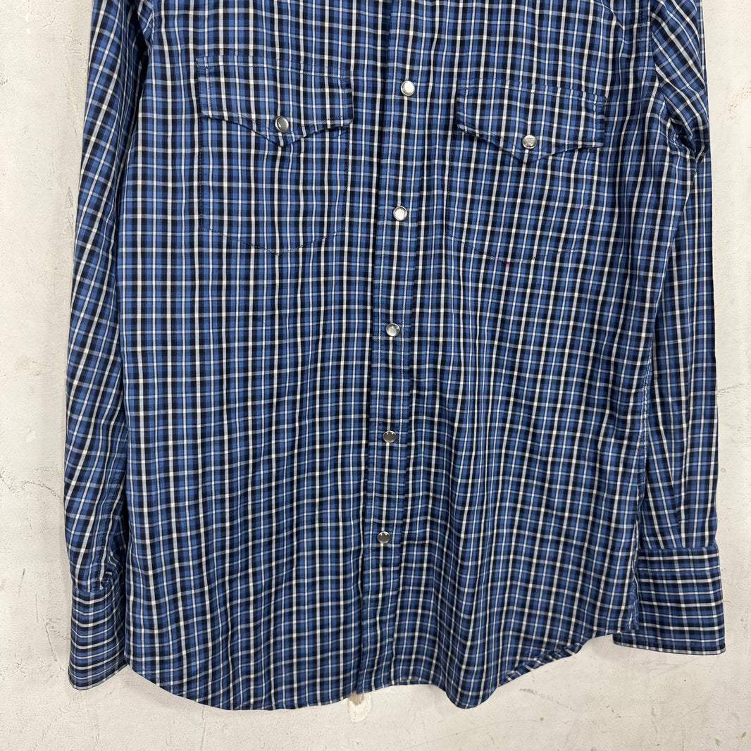 Tom Ford Plaid Snap Button Shirt