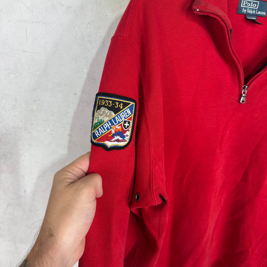 Ralph Lauren Big Pony Ski Patch 1/4 Zip Sweatshirt