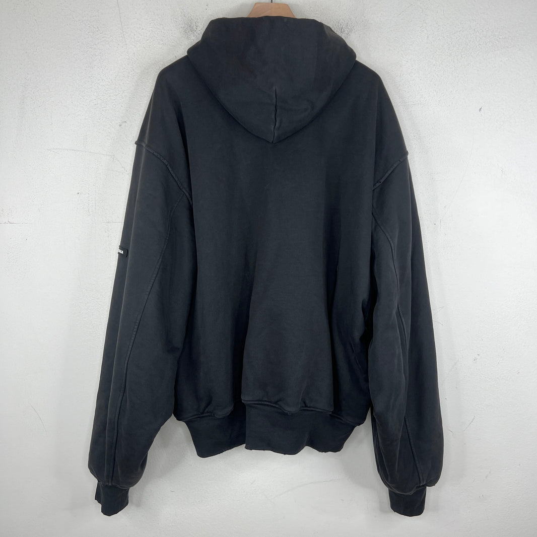Balenciaga Cotton Hooded Bomber Jacket