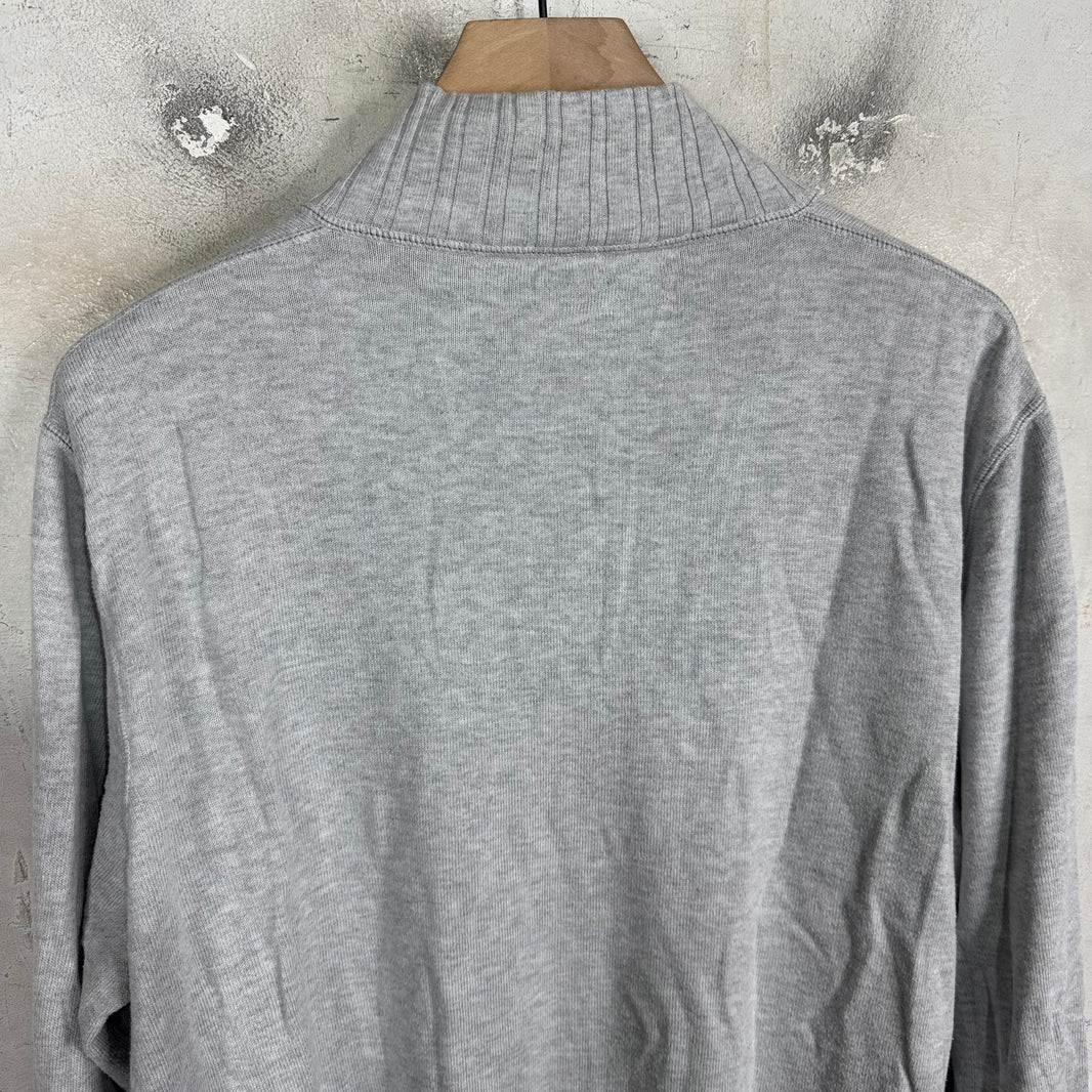 Loro Piana Ribbed Half Buttoned Light Sweater
