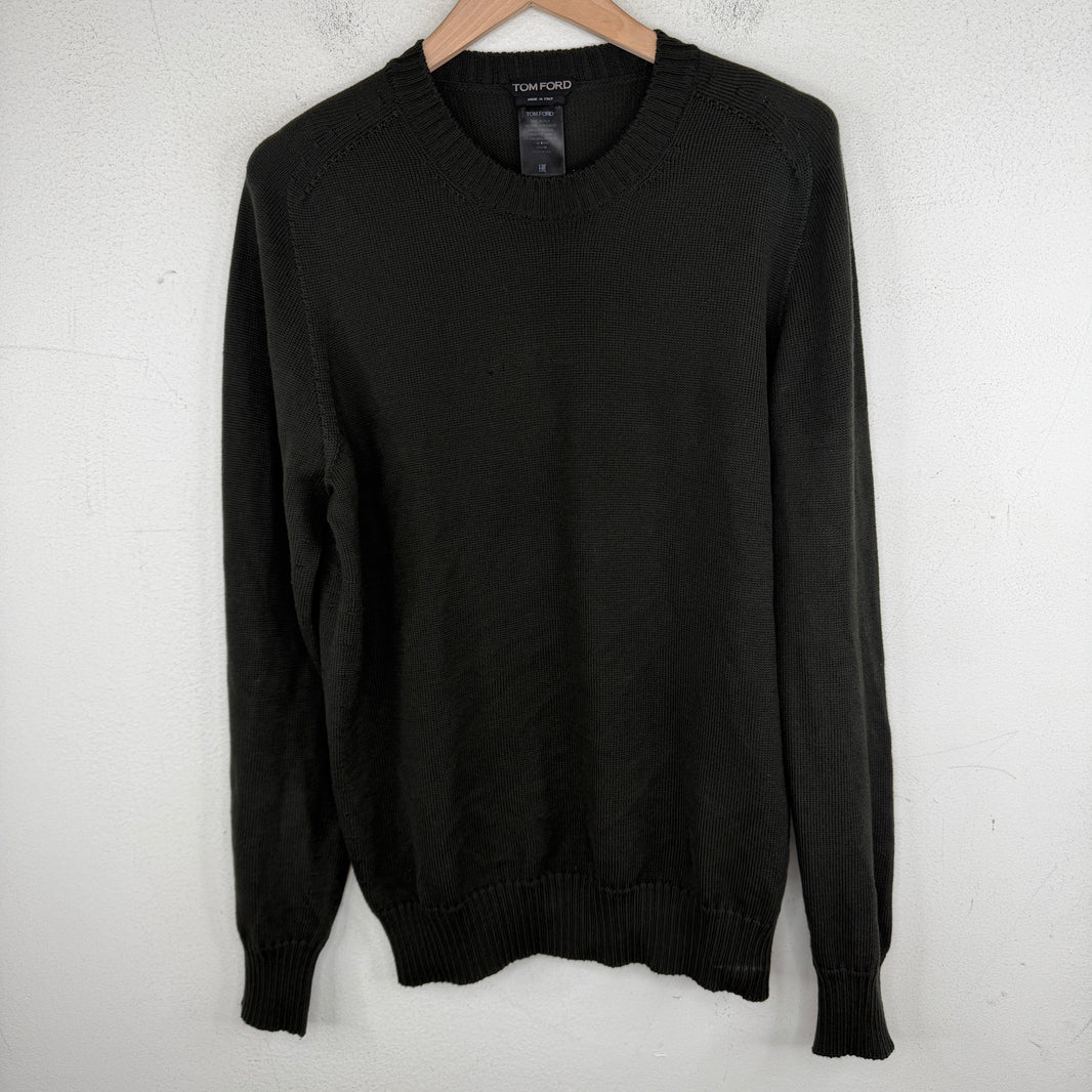 Tom Ford Thin Dark Green Knit Sweater