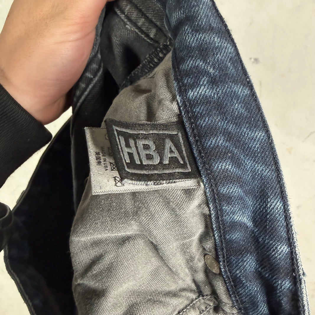 HBA Zip Off Logo Jeans