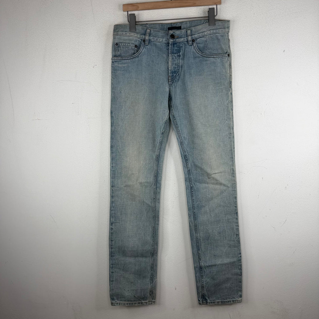 Prada Skinny Light Wash Tight Fit Jeans
