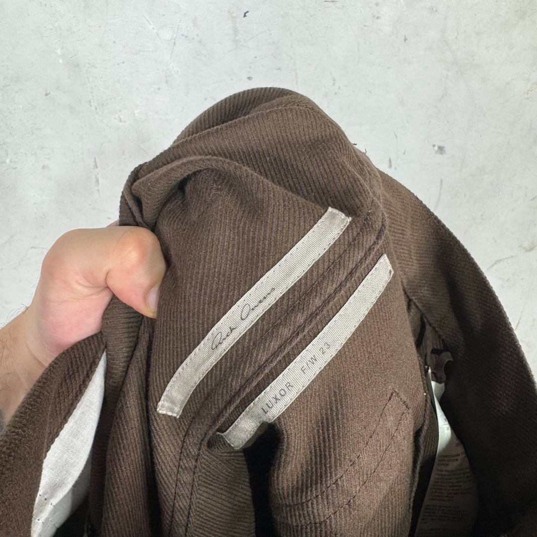 Rick Owens Brown Luxor Bolan Pants