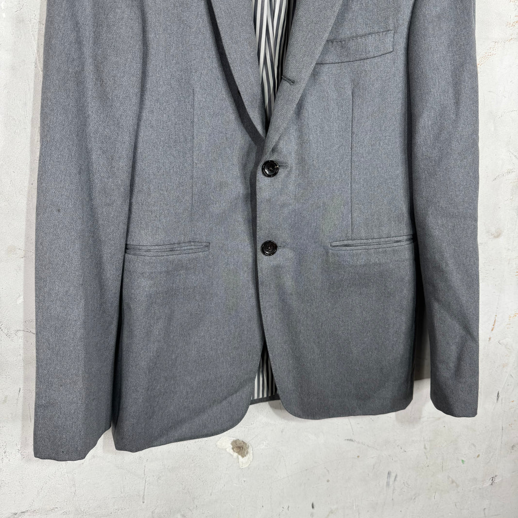 Thom Browne Medium Grey Striped Linear Blazer