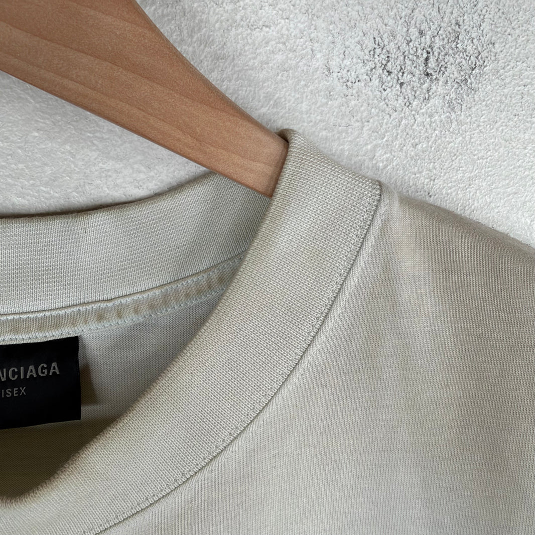 Balenciaga Distressed Tonal Bitcoin T-Shirt