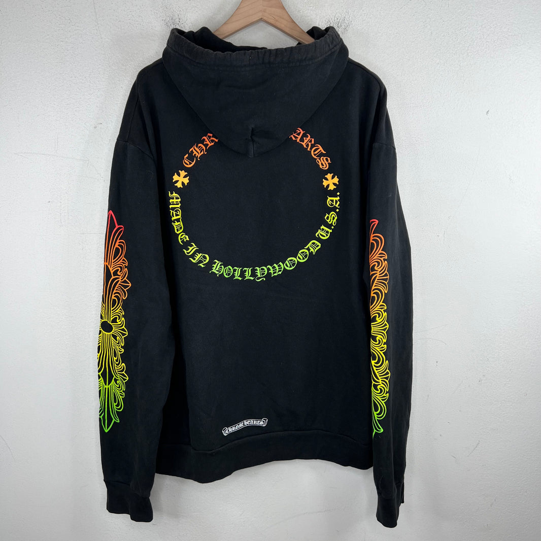 Chrome Hearts Gradient Circle/Fleur Hoodie