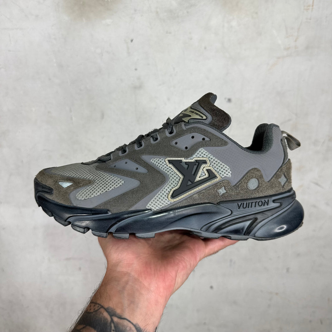 Louis Vuitton Grey Suede Tatic Sneakers
