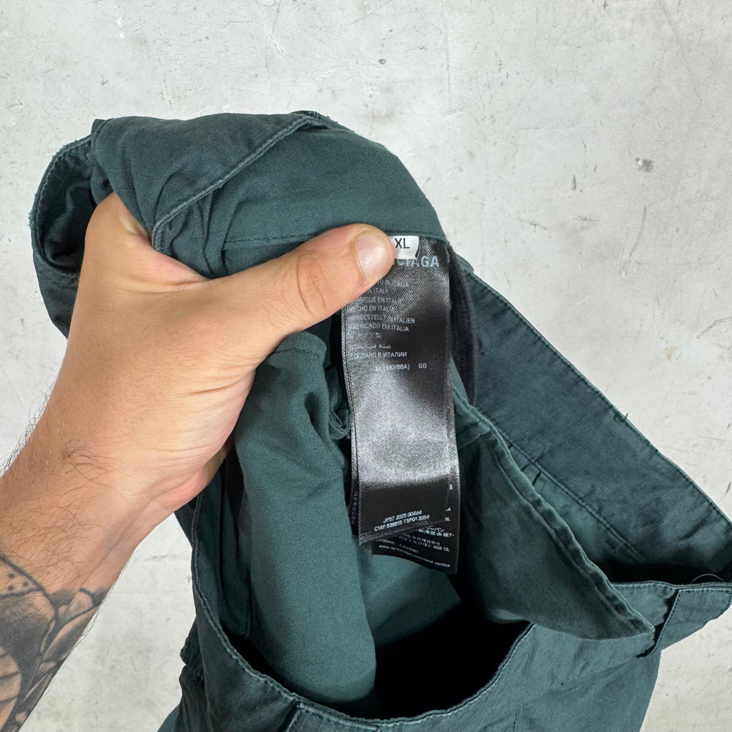 Balenciaga Green Drawstring Ripstop Cargos