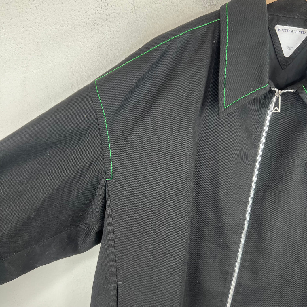 Bottega Veneta Black Contrast Stitch Jacket