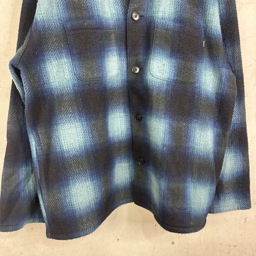 Supreme Navy Shadow Plaid Flannel